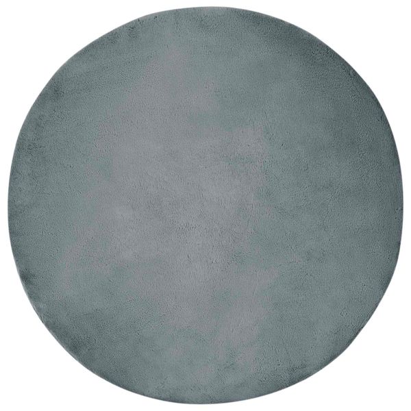 Противоплъзгащ килим от изкуствен заек Olite Антрацит Ø 200 см