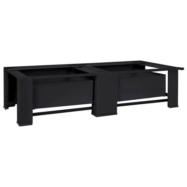 Педестал за пералня 2 бр. Черен 127 x 54,5 x 32,5 см Стомана