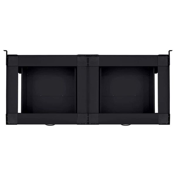 Педестал за пералня 2 бр. Черен 127 x 54,5 x 32,5 см Стомана