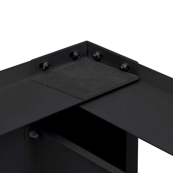 Педестал за пералня 2 бр. Черен 127 x 54,5 x 32,5 см Стомана