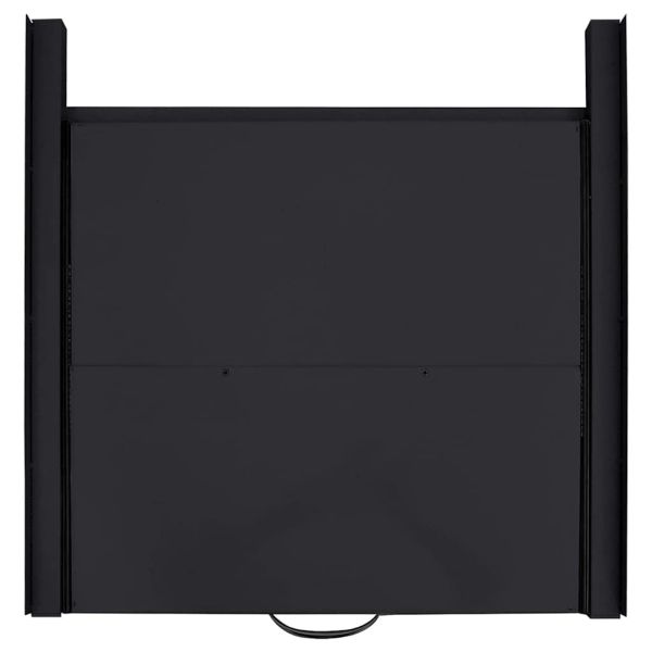 Интермедиина етажерка за пералня Черно 60 x 60 x 8 см Стомана