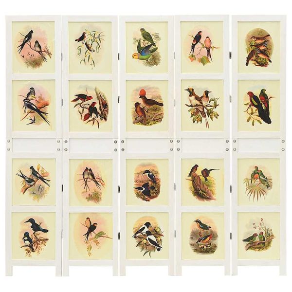 Ромdivider панел Бяло 212 x 165 см МДФ