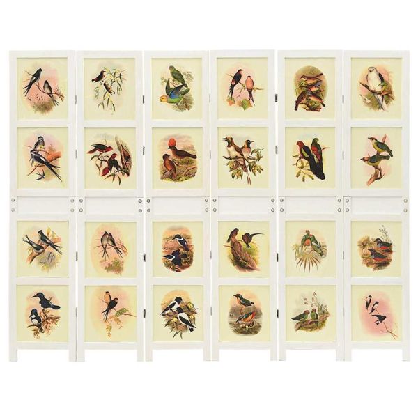 Ромdivider панел Бяло 212 x 165 см МДФ