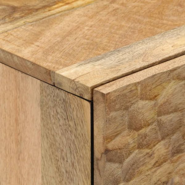 Страничен шкаф 60x33x75 см манго масивно дърво