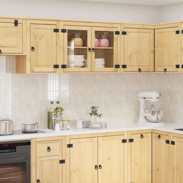 За шкафове SKI Кехлибарен 60 x 32 x 40 см Солидно борово дърво