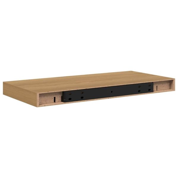 Стенен рафт 4 pcs Кафяво 50 x 23 x 4 см Инженерно дърво