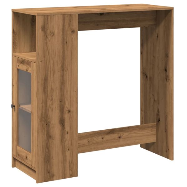 Бар маса с рафтове, 101x40x103,5 см, инженерно дърво