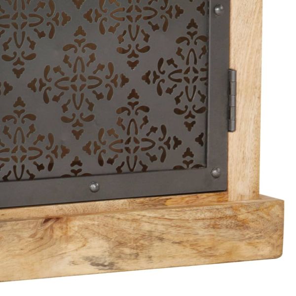 Висок шкаф с врата, 45x32x110 см, мангово дърво масив