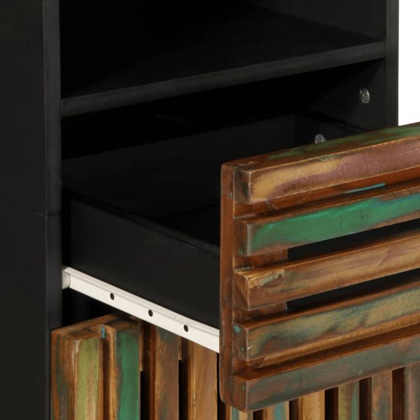 Комплект мебели за баня, 3 части, масивна акациева дървесина