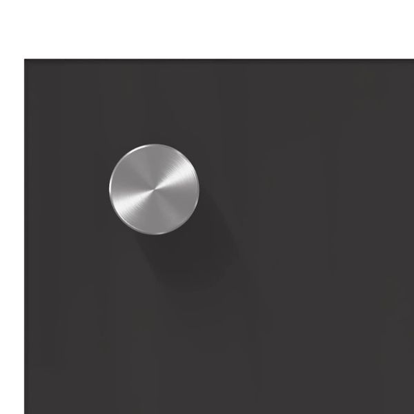 Кухненски заден панел 2 pcs Тъмен сив 100 x 50 cm