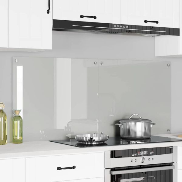 Кухненски гръб 2 pcs Прозрачен 70 x 60 cm закалено стъкло