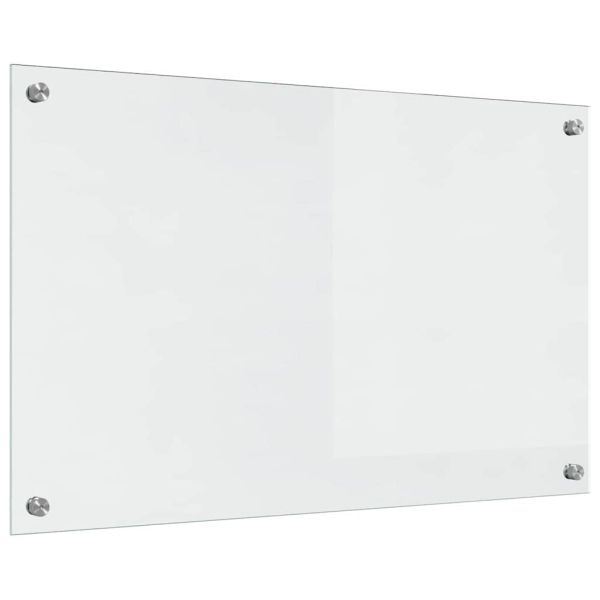 Кухненски гръб 2 pcs Прозрачен 80 x 50 cm закалено стъкло