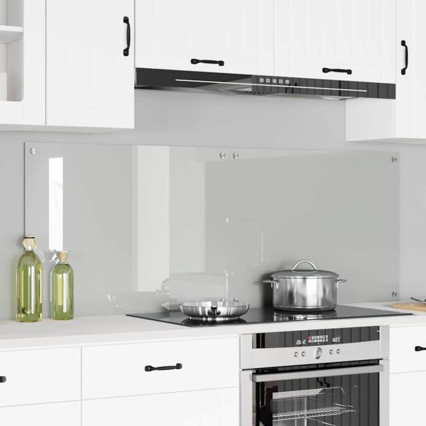 Кухненски гръб 2 pcs Прозрачен 80 x 60 cm закалено стъкло