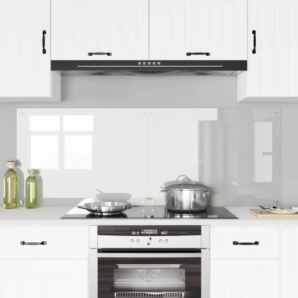 Кухненски гръб 2 pcs Прозрачен 80 x 60 cm закалено стъкло