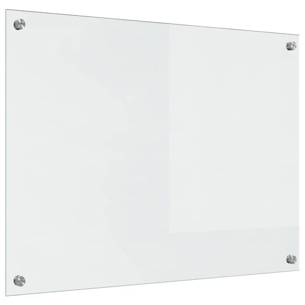 Кухненски гръб 2 pcs Прозрачен 80 x 60 cm закалено стъкло