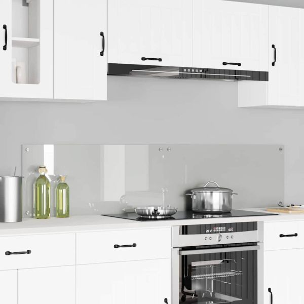 Кухненски гръб 2 pcs Прозрачен 90 x 40 cm закалено стъкло