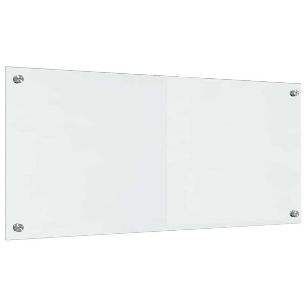 Кухненски гръб 2 pcs Прозрачен 90 x 40 cm закалено стъкло
