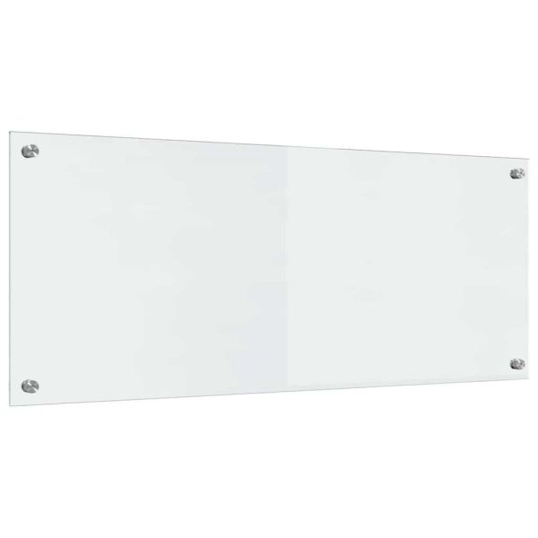 Кухненски гръб 2 pcs Прозрачен 100 x 40 cm закалено стъкло
