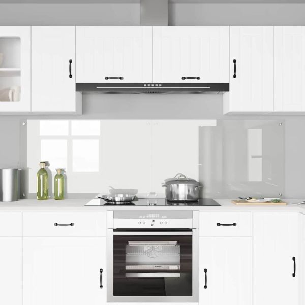 Кухненски гръб 2 pcs Прозрачен 100 x 60 cm закалено стъкло