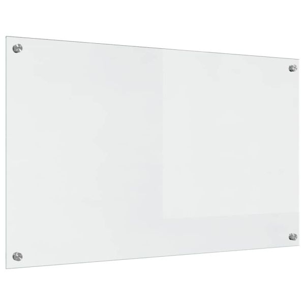 Кухненски гръб 2 pcs Прозрачен 100 x 60 cm закалено стъкло