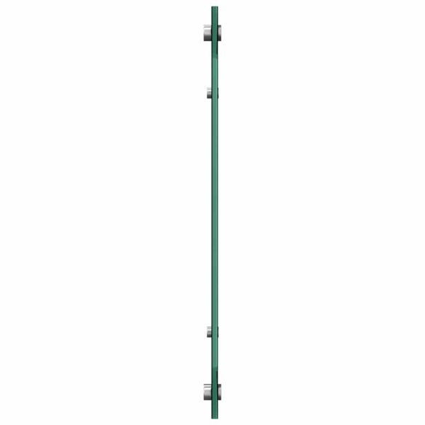 Кухненски гръб 2 pcs Черно 100 x 50 cm закалено стъкло