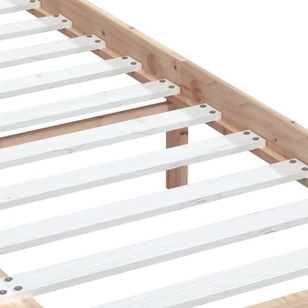 Рамка за легло, бор масив, 140x190 см