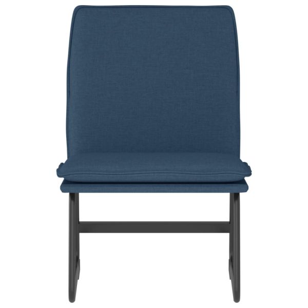 Стол шезлонг, син, 52x75x76 см, текстил