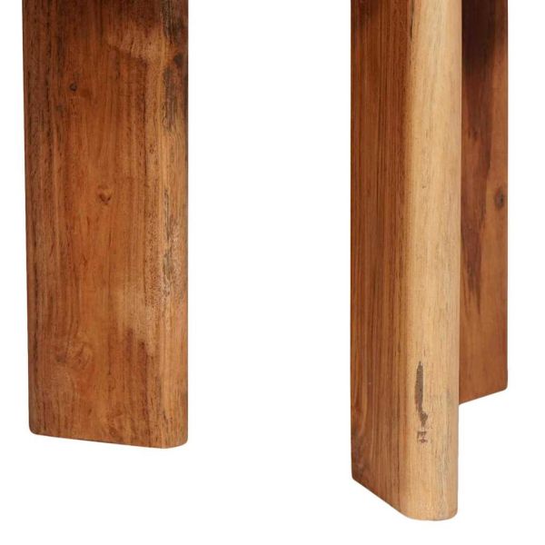 Nesting маси за кафе 2 pcs Кафяво Солидно акациево дърво