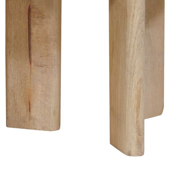 Nesting маси за кафе 2 pcs Черно Солидно мангово дърво