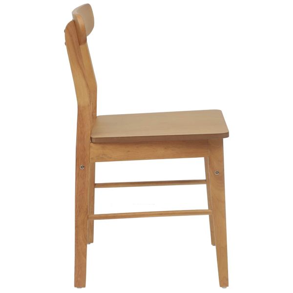 Трапезен стол 2 pcs Естествен 43 x 44,5 x 77 см