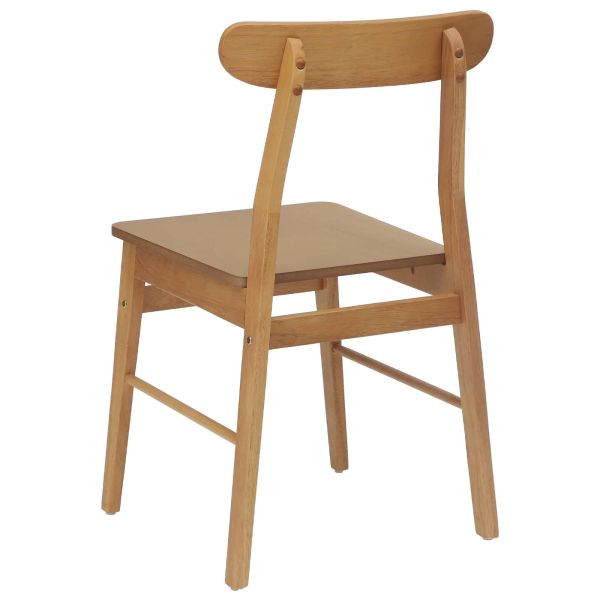 Трапезен стол 2 pcs Естествен 43 x 44,5 x 77 см