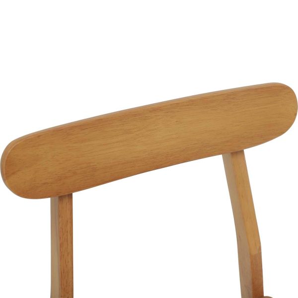 Трапезен стол 2 pcs Естествен 43 x 44,5 x 77 см