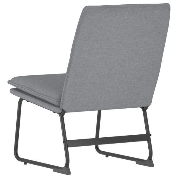 Стол шезлонг, светлосив, 52x75x76 см, текстил