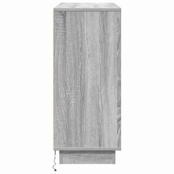 LED конзолна маса Сив Сонома 90 х 32 х 75 см