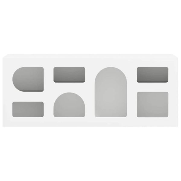 ТВ шкаф Бяло 100 x 35 x 40 см Инженерно дърво