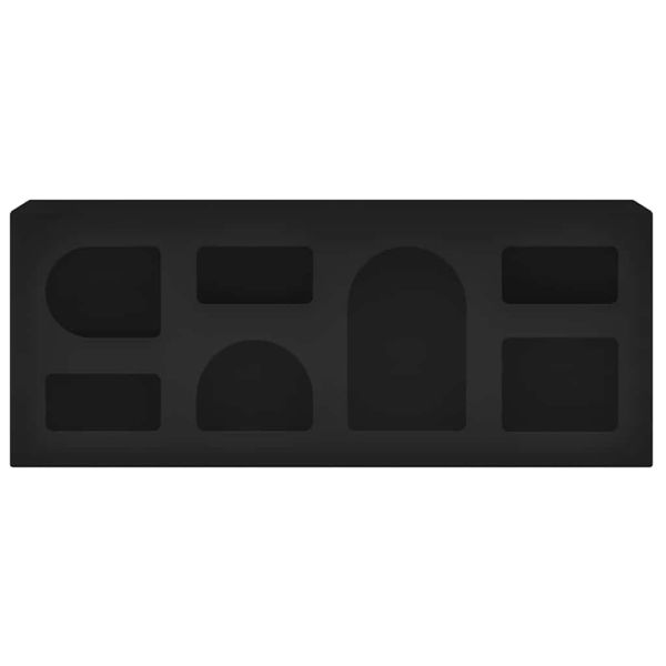 ТВ шкаф Черно 100 x 35 x 40 см Инженерно дърво