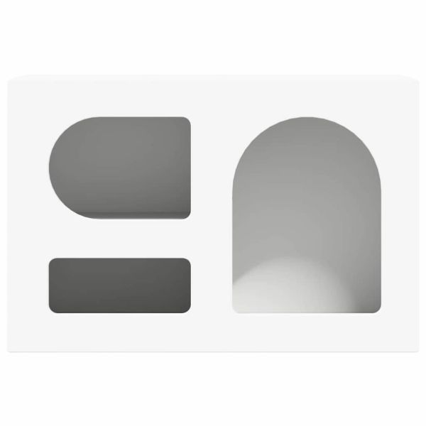 ТВ шкаф Бяло 60 x 35 x 40 см Инженерно дърво