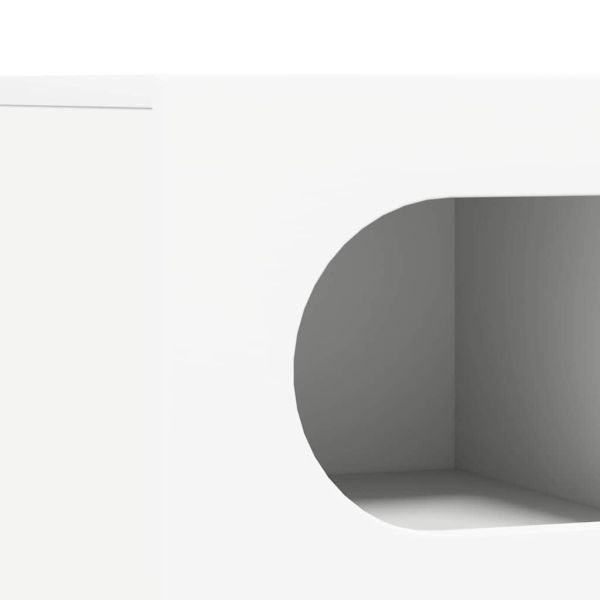 ТВ шкаф Бяло 60 x 35 x 40 см Инженерно дърво