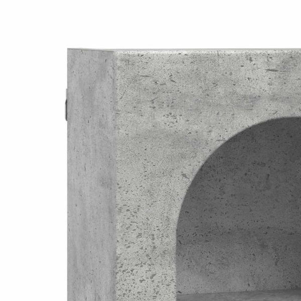 Висящ шкаф Циментено сиво 59 x 20 x 71.5 см Инженерно дърво