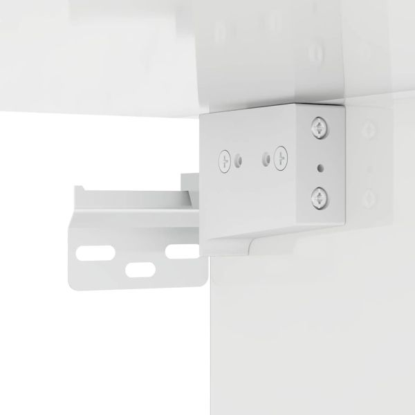 Висящ шкаф Лъскаво бяло 59 x 20 x 71.5 см Инженерно дърво