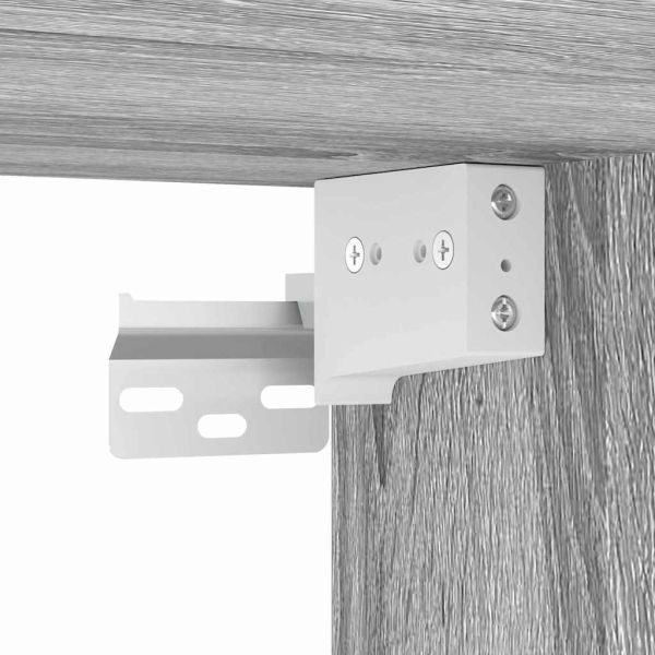 Висящ шкаф с рафт Сив Сонома 59 x 20 x 71.5 см Инженерно дърво