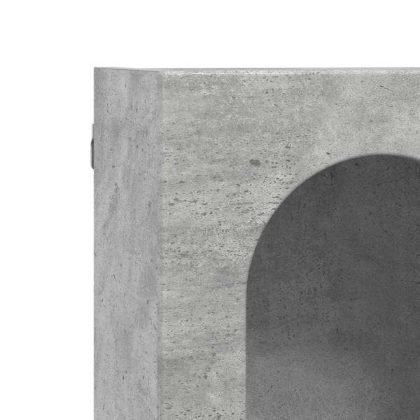 Висящ шкаф Циментено сиво 59 x 20 x 100 см Инженерно дърво