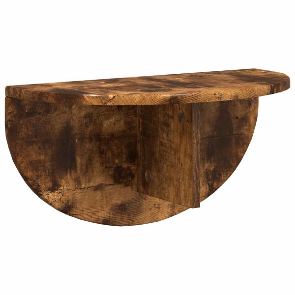 Стенен рафт 2 pcs Димян дъб 48 x 24 x 24 см Инженерно дърво