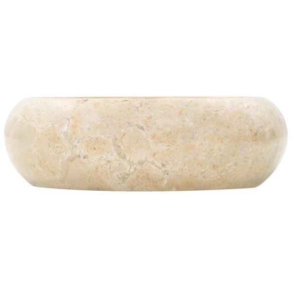Мивка, 40x12 см, мрамор, кремава