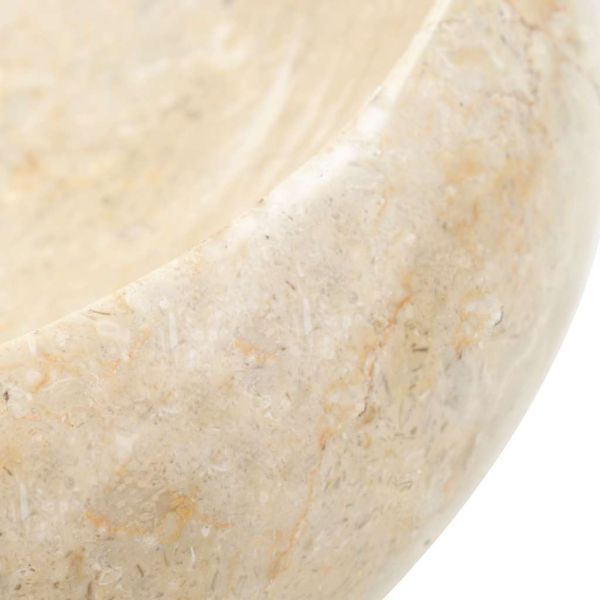 Мивка, 40x12 см, мрамор, кремава