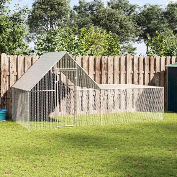 Птичарник, 4x2x2 м, поцинкована стомана