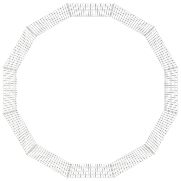 Заграждение за свободно отглеждани животни, 12 панела, 54x100 см, поцинковано желязо