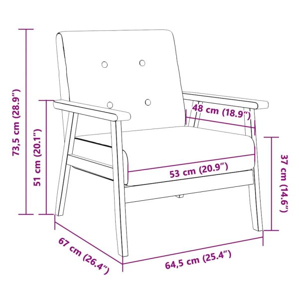 Кресло, тъмносиво, текстил