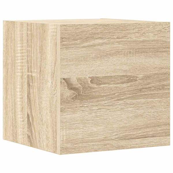 Комплект ТВ шкафове от 7 части, сонома дъб, инженерно дърво7