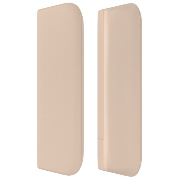 Горна табла за легло, капучино, 83x16x78/88 см, изкуствена кожа